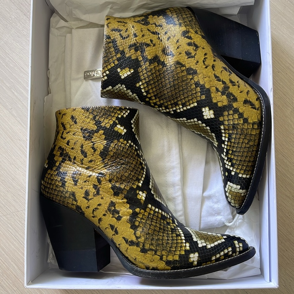 Chloe Snakeskin Boots